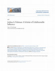 Research paper thumbnail of Joshua A. Fishman: a scholar of unfathomable influence