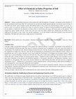 Research paper thumbnail of 352 www.ijergs.org Effect of Chemicals on Index Properties of Soil