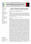 Research paper thumbnail of Effect of biopolymer treatments on dyeing efficiency of cotton fabric with marigold petals