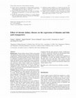 Research paper thumbnail of Effect of chronic kidney disease on the expression of thiamin and folic acid transporters