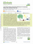 Research paper thumbnail of Lignin-Based Polymer Electrolyte Membranes for Sustainable Aqueous Dye-Sensitized Solar Cells