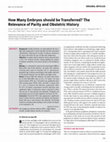 Research paper thumbnail of How Many Embryos should be Transferred? The Relevance of Parity and Obstetric History