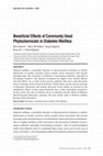 Research paper thumbnail of Beneficial effects of commonly used phytochemicals in diabetes mellitus