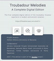 Research paper thumbnail of Troubadour Melodies: A Complete Digital Edition