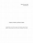 Research paper thumbnail of Prophecies, Predictions, and Human Cognition, 2010