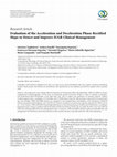 Research paper thumbnail of Evaluation of the Acceleration and Deceleration Phase-Rectified Slope to Detect and Improve IUGR Clinical Management