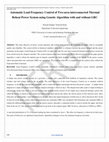 Research paper thumbnail of Automatic Load Frequency Control of Two-area interconnected Thermal Reheat Power System using Genetic Algorithm with and without GRC