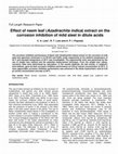 Research paper thumbnail of Effect of neem leaf (Azadirachita indica) extract on thecorrosion inhibition of mild steel in dilute acids