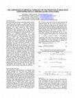 Research paper thumbnail of The Comparison of Empirical Formulae for the Prediction of Mean Wave Overtopping Rate at Armored Sloped Structures