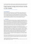 Research paper thumbnail of Capturing key energy and emission trends in CGE models: Assessment of Status and Remaining Challenges