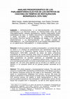 Research paper thumbnail of Análisis Prosopográfico De Los Parlamentarios Electos De Los Distritos De Vasconia en Tiempos De Restauración Monárquica (1876-1890)