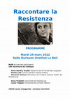 Research paper thumbnail of Raccontare la Resistenza PROGRAMME