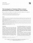 Research paper thumbnail of The Investigation of Treatment Effects on Serum Biochemical Parameters in Bladder Cancer Diseases