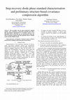 Research paper thumbnail of Step-recovery diode phase-standard characterisation and preliminary structure-based covariance compression algorithm