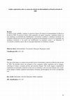 Research paper thumbnail of Análise exploratória sobre as causas da redução da informalidade no Brasil na década de 2000