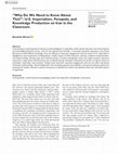 Research paper thumbnail of "Why Do We Need to Know About This?": U.S. Imperialism, Persepolis, and Knowledge Production on Iran in the Classroom