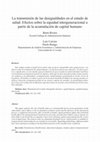 Research paper thumbnail of La transmisión de las desigualdades en el estado de salud: Efectos sobre la equidad intergeneracional a partir de la acumulación de capital humano