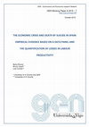 Research paper thumbnail of The economic crisis and death by suicide in Spain: Empirical evidence based on a data panel and the quantification of losses in labour productivity