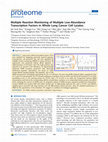 Research paper thumbnail of Multiple Reaction Monitoring of Multiple Low-Abundance Transcription Factors in Whole Lung Cancer Cell Lysates