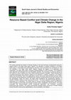 Research paper thumbnail of Resource Based Conflict and Climate Change in the Niger Delta Region, Nigeria