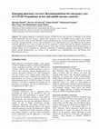 Research paper thumbnail of Emerging pharmacy services; Recommendations for emergency care of COVID-19 pandemic in low and middle-income countries