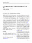 Research paper thumbnail of Correcting automatic speech recognition captioning errors in real time