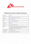 Research paper thumbnail of MDR tuberculosis and non-compliance with therapy