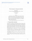 Research paper thumbnail of Flow dynamics in …nancial networks