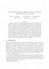 Research paper thumbnail of A Framework for Efficient Adaptively Secure Composable Oblivious Transfer in the ROM