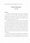 Research paper thumbnail of Women and Linguistic Space