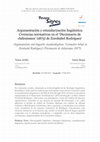 Research paper thumbnail of Argumentación y estandarización lingüística: Creencias normativas en el Diccionario de chilenismos (1875) de Zorobabel Rodríguez