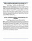 Research paper thumbnail of SOCIAL RELATIONS OF SECONDARY SCHOOL STUDENTS DURING THE KOVID PANDEMIC 19