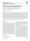 Research paper thumbnail of Isolation and characterization of sophorolipid producing yeast from fruit waste for application as antibacterial agent