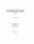 Research paper thumbnail of Action of degenerate Bethe operators on representations of the symmetric group