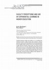 Research paper thumbnail of Faculty Perceptions and Use of Experiential Learning in Higher Education