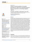 Research paper thumbnail of Genetic combining ability of coriander genotypes for agronomic and phytochemical traits in response to contrasting irrigation regimes