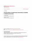 Research paper thumbnail of Disrupting ableism: Strengths-based representations of disability in children’s picture books