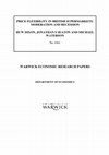 Research paper thumbnail of PRICE FLEXIBILITY IN BRITISH SUPERMARKETS: MODERATION AND RECESSION PRICE FLEXIBILITY IN BRITISH SUPERMARKETS: MODERATION AND RECESSION We are grateful to