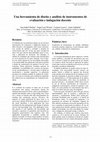 Research paper thumbnail of Una herramienta de diseño y análisis de instrumentos de evaluación e indagación docente