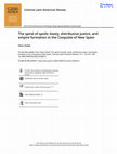 Research paper thumbnail of The spiral of spoils: booty, distributive justice, and empire formation in the Conquista of New Spain, Colonial Latin American Review, 31:1 (2022), 133-157, https://www.tandfonline.com/doi/full/10.1080/10609164.2022.2036010 (open access)