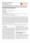 Research paper thumbnail of Analyzing the Results of Accounting Evaluation Methods Through Practical Applications