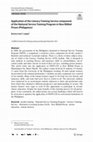 Research paper thumbnail of Application of the Literacy Training Service component of the National Service Training Program in New Bilibid Prison (Philippines)