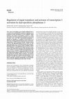 Research paper thumbnail of Regulation of signal transducer and activator of transcription 3 activation by dual-specificity phosphatase 3