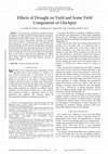 Research paper thumbnail of Effects Of Drought On Yield And Some Yield Components Of Chickpea