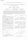 Research paper thumbnail of Analogy comprehension between psychological experiments and word embedding models