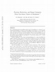 Research paper thumbnail of Fraction, restriction, and range categories from stable systems of morphisms