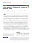 Research paper thumbnail of Novel genotypes of Hepatozoon spp. in small mammals, Brazil