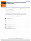 Research paper thumbnail of Contemporary youth movements and the role of social media in Sudan