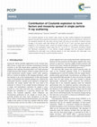 Research paper thumbnail of Contribution of Coulomb explosion to form factors and mosaicity spread in single particle X-ray scattering