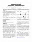 Research paper thumbnail of Interactive fabrication